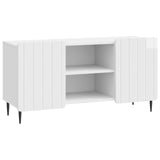 TV Cabinet High Gloss White 102 x 34.5 x 52 cm Engineered Wood 894469