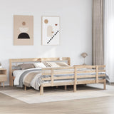 Bed Frame Untreated Pine Solid Pine Wood Super King Bed Frame 3306859