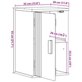 Bathroom Cabinet Olden Brown 35 x 30 x 55 cm Solid Pine wood 42001357