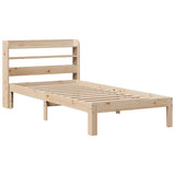 Bed Frame with Headboard without Mattress 90x190 cm Single 3306774