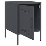 Bedside Cabinets 2 pcs Anthracite 36x39x50.5 cm Steel 842915