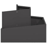 Garden Planter Black 60 x 60 x 50 cm Cold-rolled Steel 873571