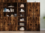 Highboard Smoked Oak 45x41x185 cm Engineered Wood 3281677