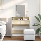 Dressing Table with Mirror Sonoma Oak 80x41x144.5 cm 848173