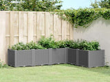 Garden Planter Light Grey 160x120x53 cm PP 367862