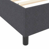 Platform Bed Frame Dark Grey 140 x 200 cm Fabric 3337413