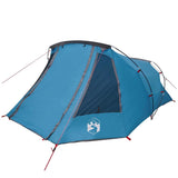 Tunnel Tent 3-Person with Roof Blue and Grey 328 x 228 x 115 cm 42004051