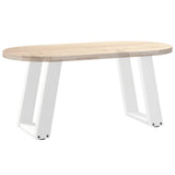 Coffee Table Legs U-Shaped 2 pcs White 38x cm Steel 4012761