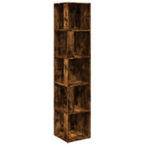 Corner Cabinet Smoked Oak 33x33x164.5 cm Engineered Wood 816026