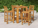 Garden Bar Set Natural wood Solid acacia wood Medium Footrest 3154391