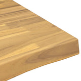 Live Edge Table Top 100 x 60 x 3.5 cm Rectangular White 938619