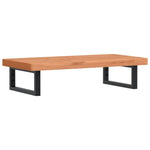 Basin Shelf Wall Mounted Steel and Solid Wood Beech 3302373