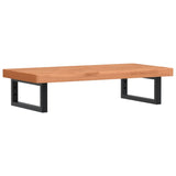 Basin Shelf Wall Mounted Steel and Solid Wood Beech 3302373