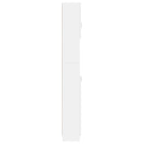 ZNTS Bathroom Cabinet White 32x25.5x190 cm Engineered Wood 802876