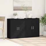 Sideboards 2 pcs Black 60x31x70 cm Engineered Wood 3276540