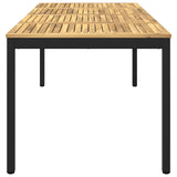 Garden Dinner Table White and Black 147 x 88.5 x 75 cm 901766