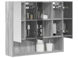 Bathroom Mirror Cabinet with Door Grey Sonoma 60 x 14.5 x 70 cm 889188