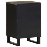Bathroom Cabinet Black 38x33x58 cm Solid Wood Mango 4017705