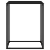Console Table Black 60x35x75 cm Tempered Glass 322804
