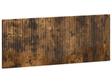 Wall-Mounted Headboard HOORN Smoked Oak Engineered Wood 897420
