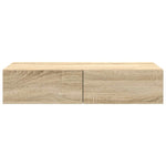 ZNTS Wall Shelf with Drawers Sonoma Oak 80x33x17 cm Engineered Wood 859979