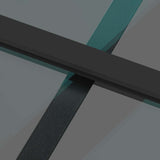 Sliding Door with Hardware Set Black 102.5x205 cm Tempered Glass 3375968