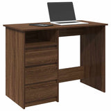 Desk Brown Oak 102x50x75 cm Engineered Wood 860469