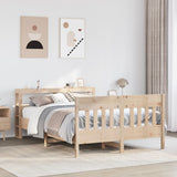 Bed Frame without Mattress 150x200 cm King Size Solid Wood Pine 3306261