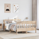 Bed Frame without Mattress 120x200 cm Solid Wood Pine 3306267