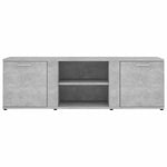 TV Cabinet Concrete Grey 120x34x37 cm Engineered Wood 801165