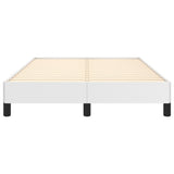 Bed Frame without Mattress White 120x190 cm Small Double Faux Leather 379497