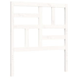 Bed Frame without Mattress White Single Solid Wood 3194862