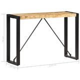 Console Table 110x35x76 cm Solid Mango Wood 285945