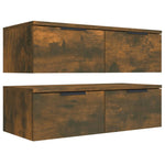 Wall Cabinets 2 pcs Smoked Oak 68x30x20 cm Engineered Wood 3115897