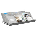 Magazine Rack Concerte Grey 90 x 53 x 28.5 cm Engineered Wood 890891