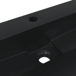 Wash Basin 50x38x11 cm Mineral Cast/Marble Cast Matt Black 155979