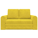 Sofa Bed Yellow 148 x 71 x 83 cm Velvet 4106689