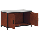 Kitchen Storage HATTEM Rusty 90 x 50 x 53 cm Steel 875002