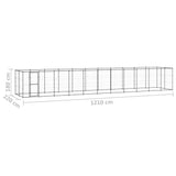 Outdoor Dog Kennel Steel 26.62 m 3082302