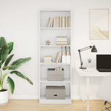 Bookcase White 60x24x176 cm Engineered Wood 857821