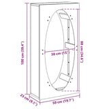 Firewood Rack Olive Green 50x23x100 cm Cold-rolled steel 864184