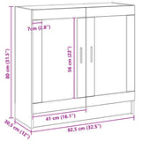 Book Cabinet Artisan Oak 82.5x30.5x80 cm Engineered Wood 856147