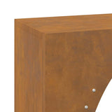 Firewood Rack 50x23x100 cm Weathering Steel 864186