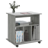 Rolling Cabinet Grey Sonoma 60x45x60 cm Engineered Wood 826355