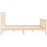 Bed Frame without Mattress 150x200 cm King Size Solid Wood 3107618