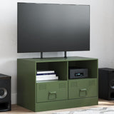 TV Cabinet Olive Green 67x39x44 cm Steel 841747