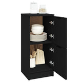 Sideboard Black 30x30x70 cm Engineered Wood 811171