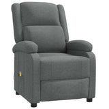 Massage Chair Dark Grey Fabric 340937