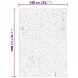 Rug HUARTE Short Pile Soft and Washable Beige 140x200 cm 375020