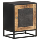 Bedside Cabinet 40x30x50 cm Rough Mango Wood 323146